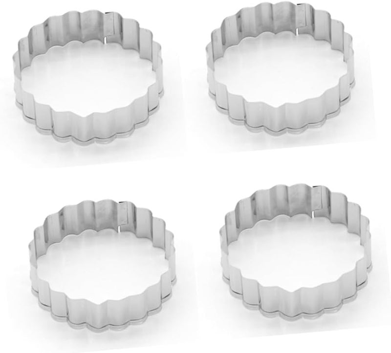 Cabilock 5pcs Stainless Steel Round Biscuit Mould For DIY Baking Cookies Pancakes - Image 5